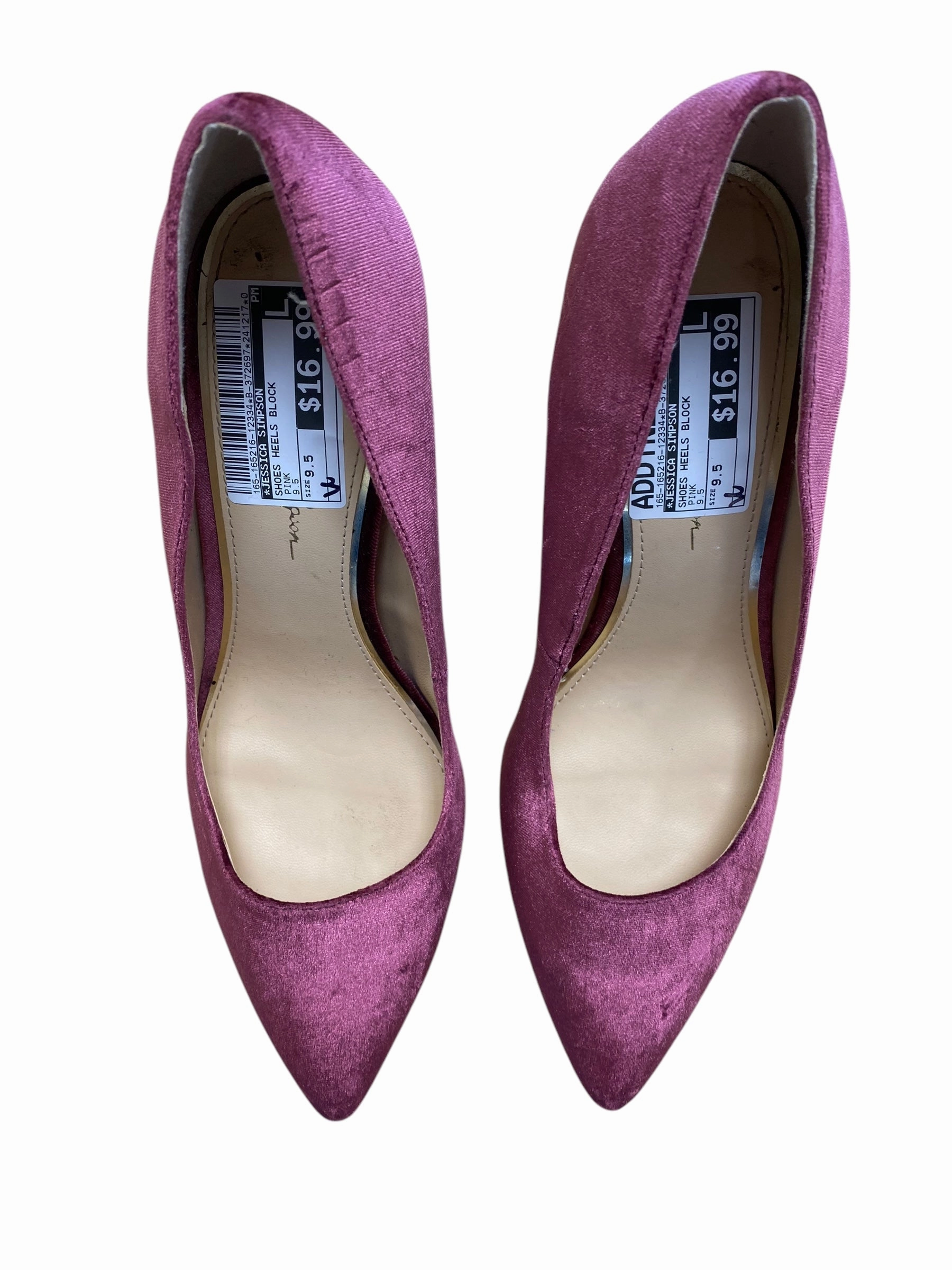 Shoes Heels Block By Jessica Simpson In Pink, Size: 9.5 Tassel Accent Casual Style