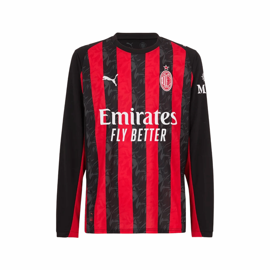 Neutral Style Balanced Fit AC Milan 25/26 Home Longsleeve Jersey (77996301)