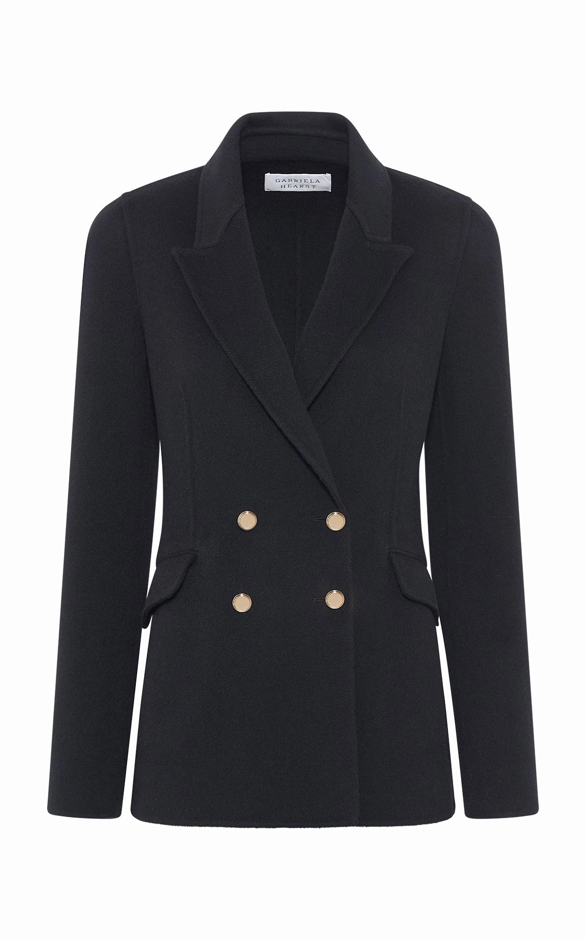 Lloyd Blazer in Black Double-Face Recycled Cashmere Classy Fit