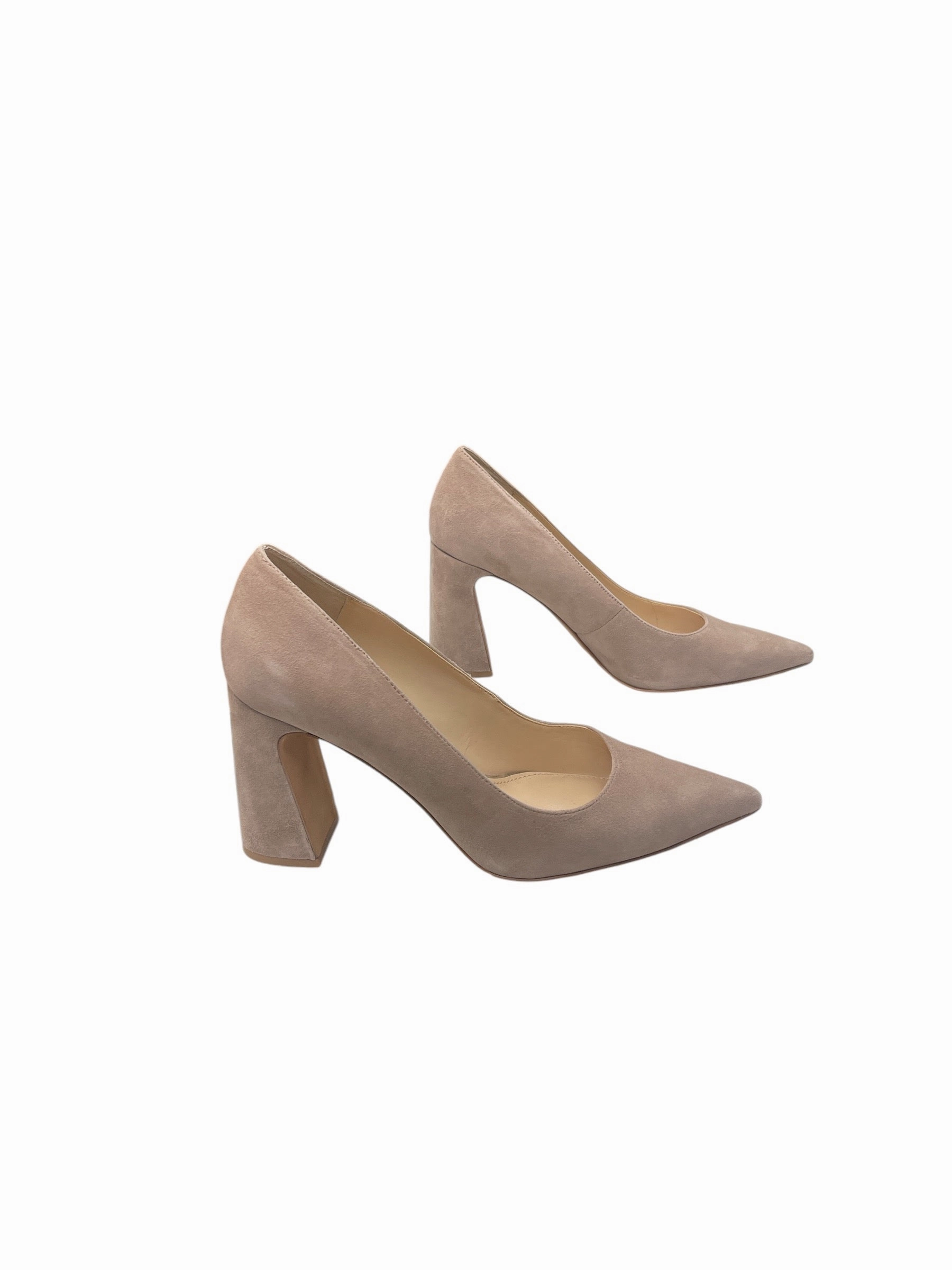 Shoes Heels Block By Vince Camuto In Tan, Size: 11 Sharp Edge