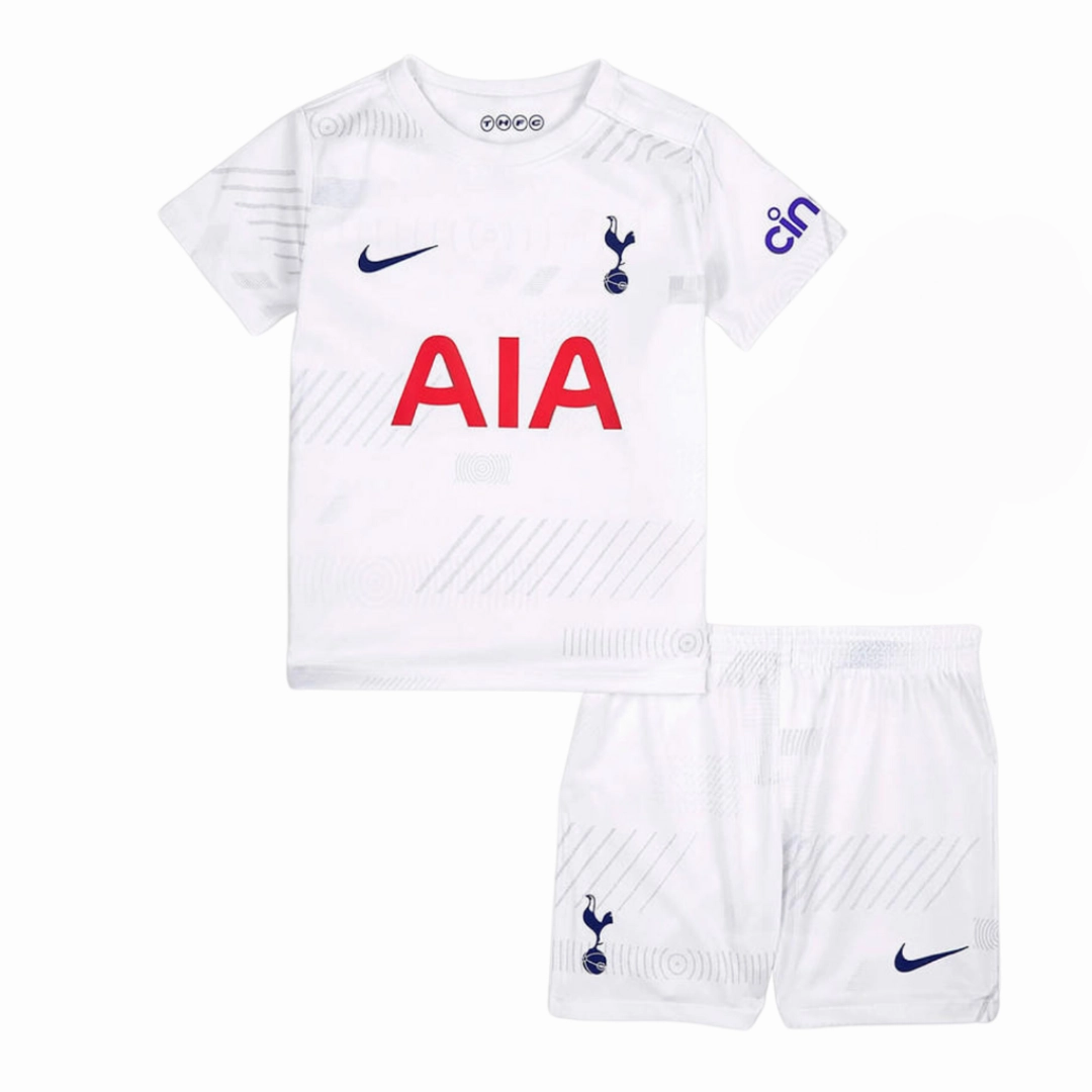 Kids Tottenham Hotspur Home Kit 2023/24 Full Set Shirt & Shorts Double Layered Thermal Insulation