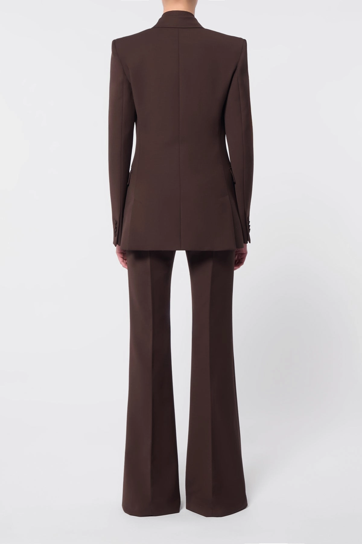 Gavin Blazer in Chocolate Sportswear Wool Sharp Work Attire Elegant Touch