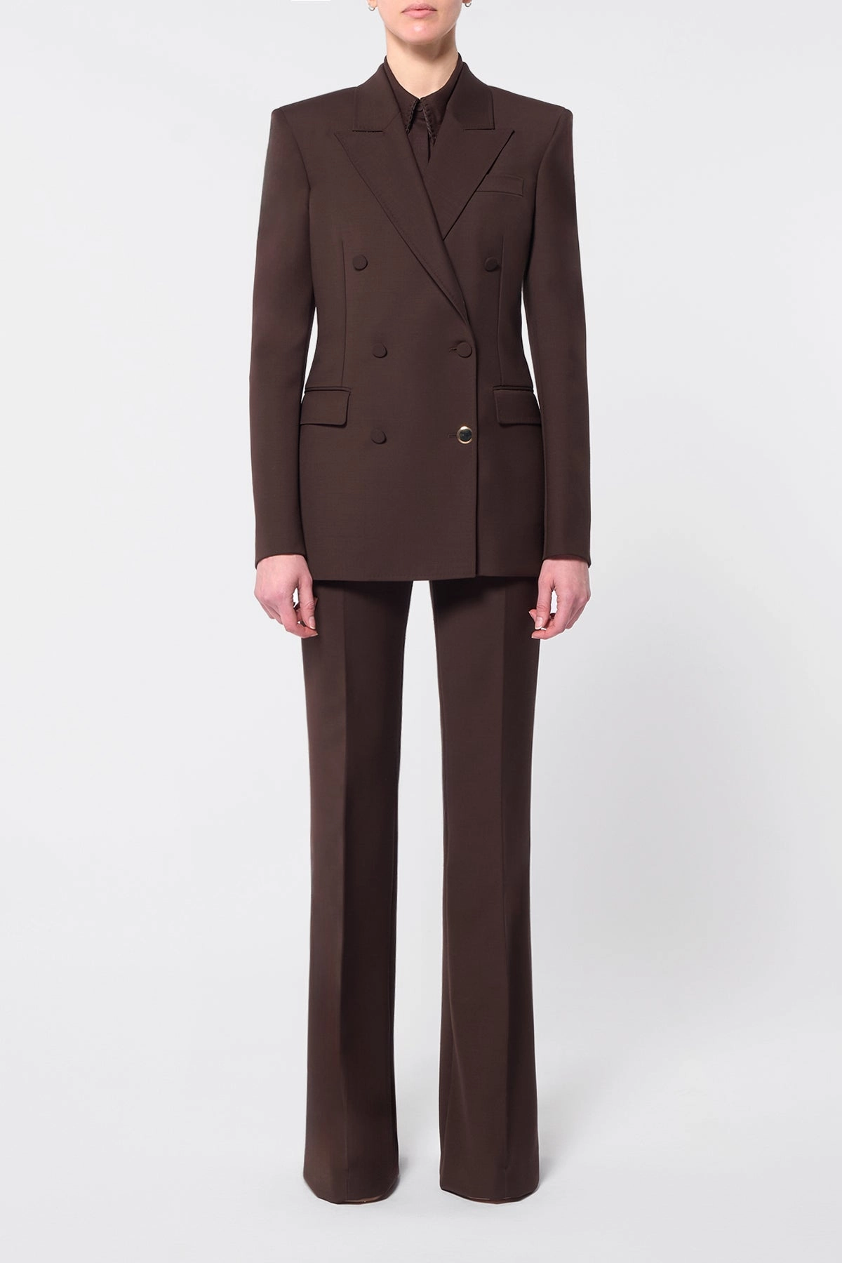 Gavin Blazer in Chocolate Sportswear Wool Premium Tailored Look Sharp Look Design