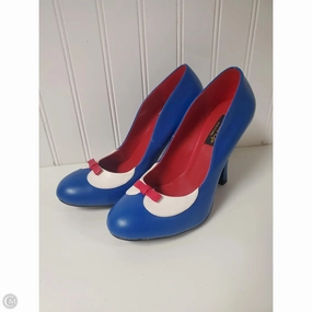 Shoes Heels Stiletto By Clothes Mentor In Blue & Red & White, Size: 6 Dressy Stilettos