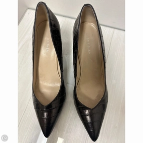 Open Toe Shoes Heels Block By Marc Fisher In Black, Size: 10