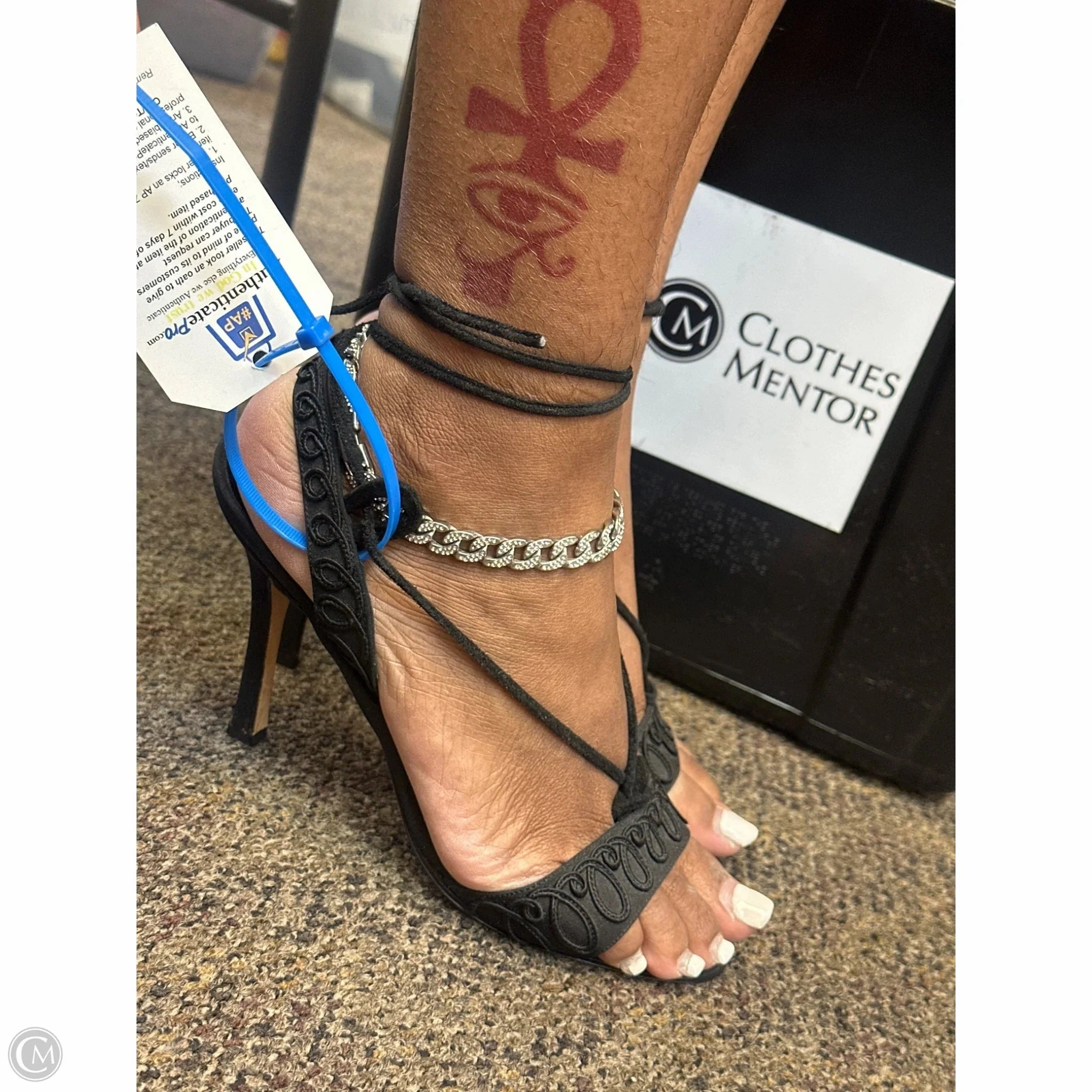 Chic Heeled Booties Elegant Booties Shoes Heels Stiletto By Manolo Blahnik In Black, Size: 7