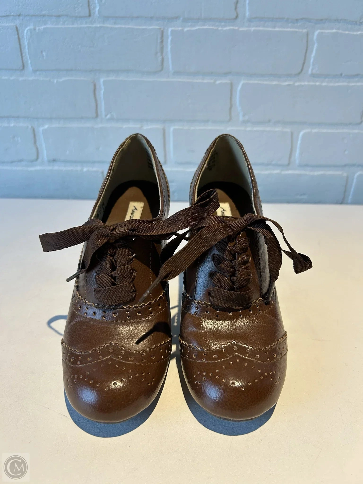 Shoes Heels Block By American Eagle In Brown, Size: 6 Holiday Party Footwear Premium Pumps