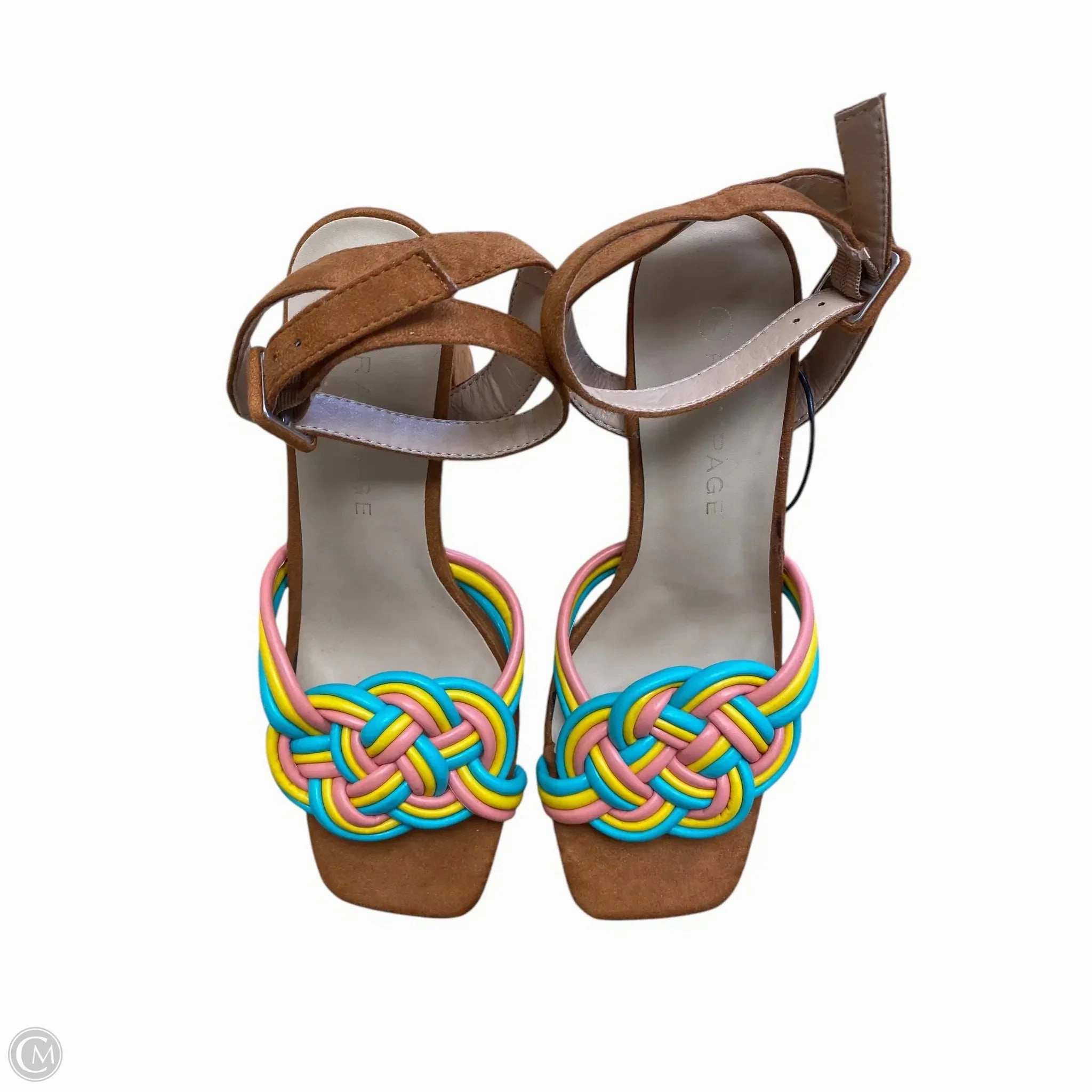 Shoes Heels Block By Rampage In Brown, Size: 7 Mesh Upper Anti Slip Sole