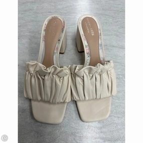 Soft Interior Shoes Heels Block By Antonio Melani In Cream, Size: 10