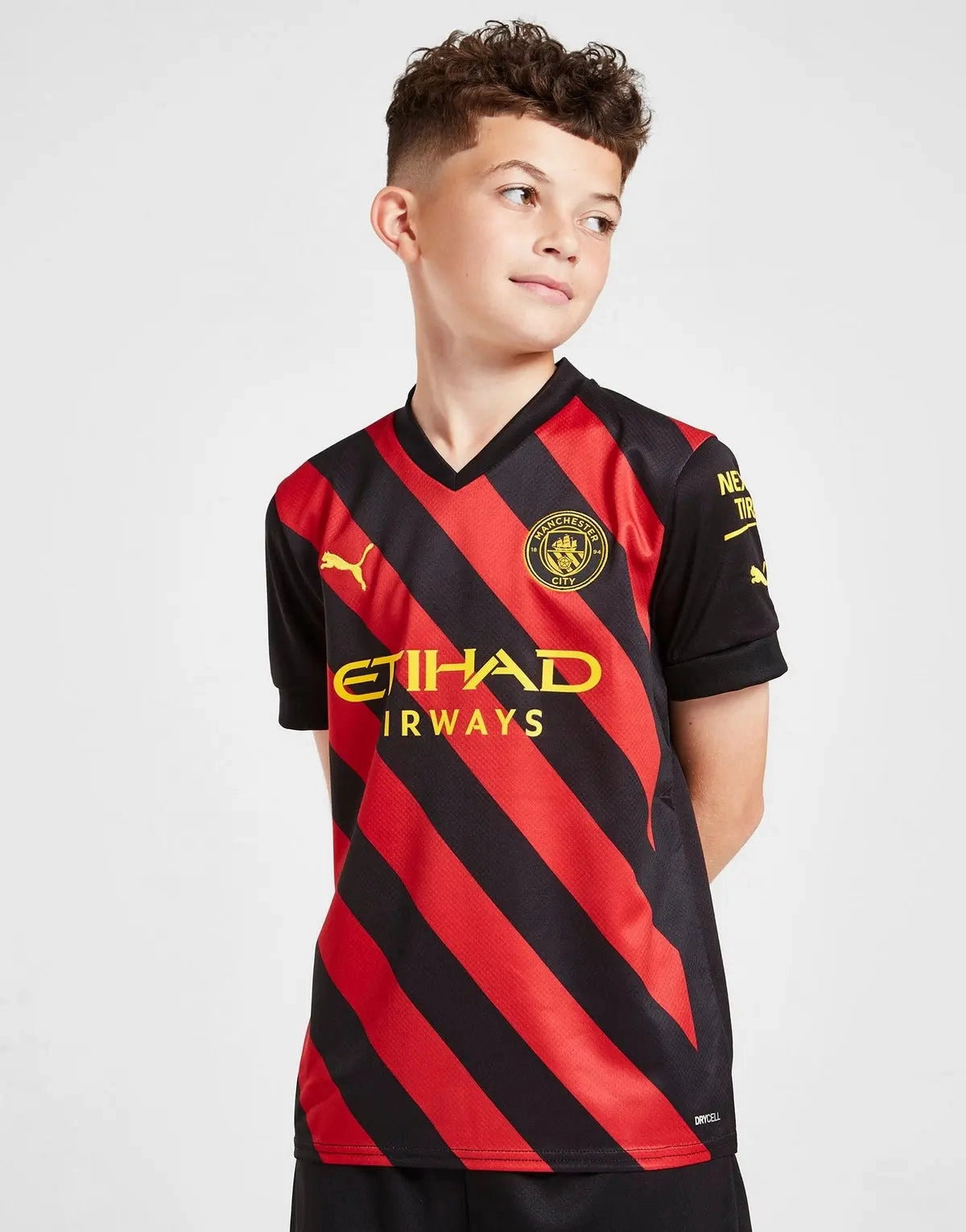Manchester City FC 2022/23 Away kit Junior Full Set T-shirt & short Bonded Armhole On The Go