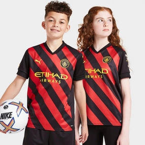 Manchester City FC 2022/23 Away kit Junior Full Set T-shirt & short Friction Reducing Inner Layer Casual Vibes