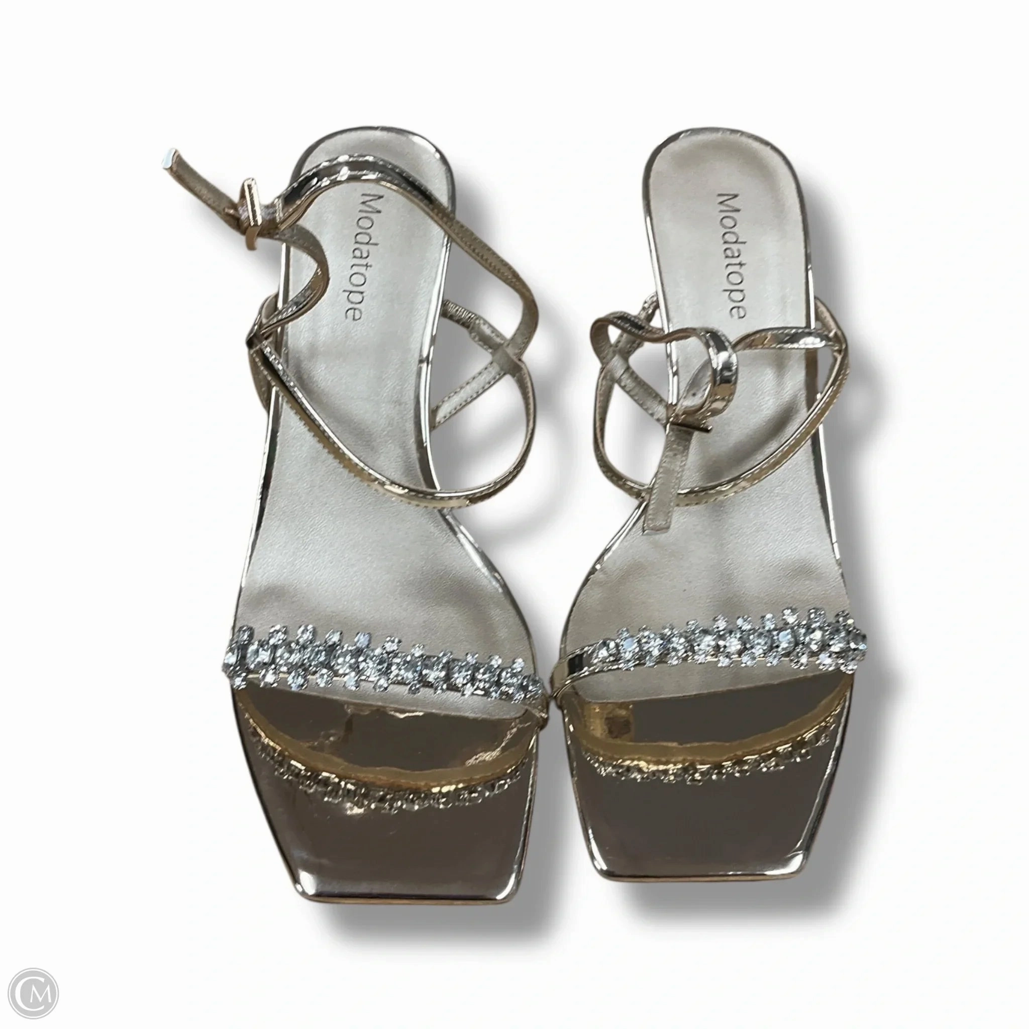 Energy return Shoes Heels Stiletto By Clothes Mentor In Silver, Size: 8