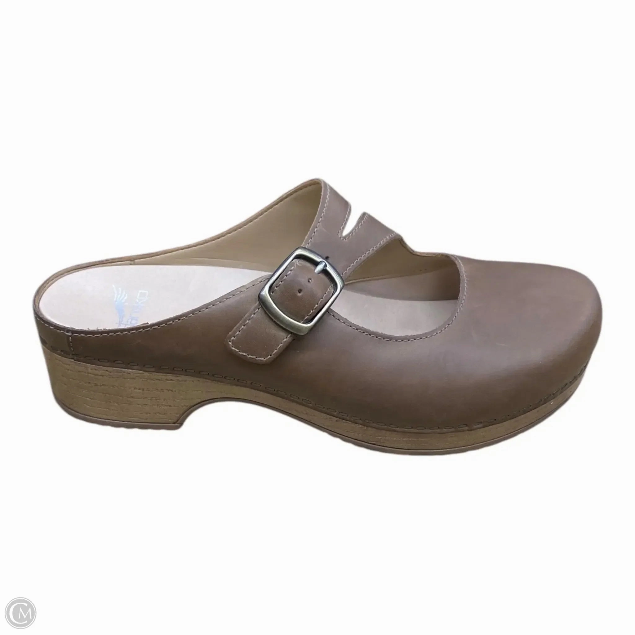 Comfortable Linings Durable Sole Shoes Heels Block By Dansko In Brown & Tan, Size: 9.5