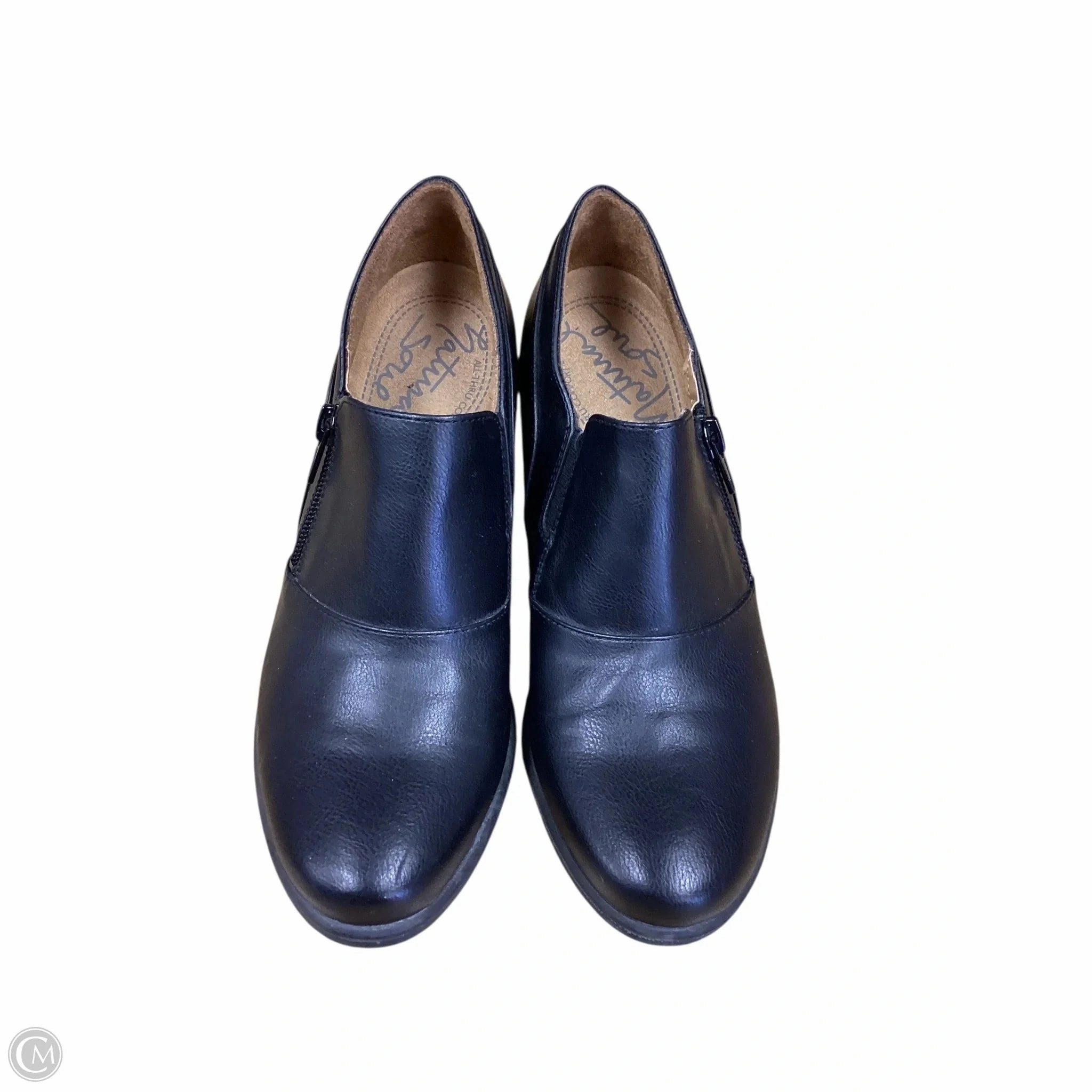 Shoes Heels Block By Natural Soul In Black, Size: 7.5 Bridal Footwear Silky feel