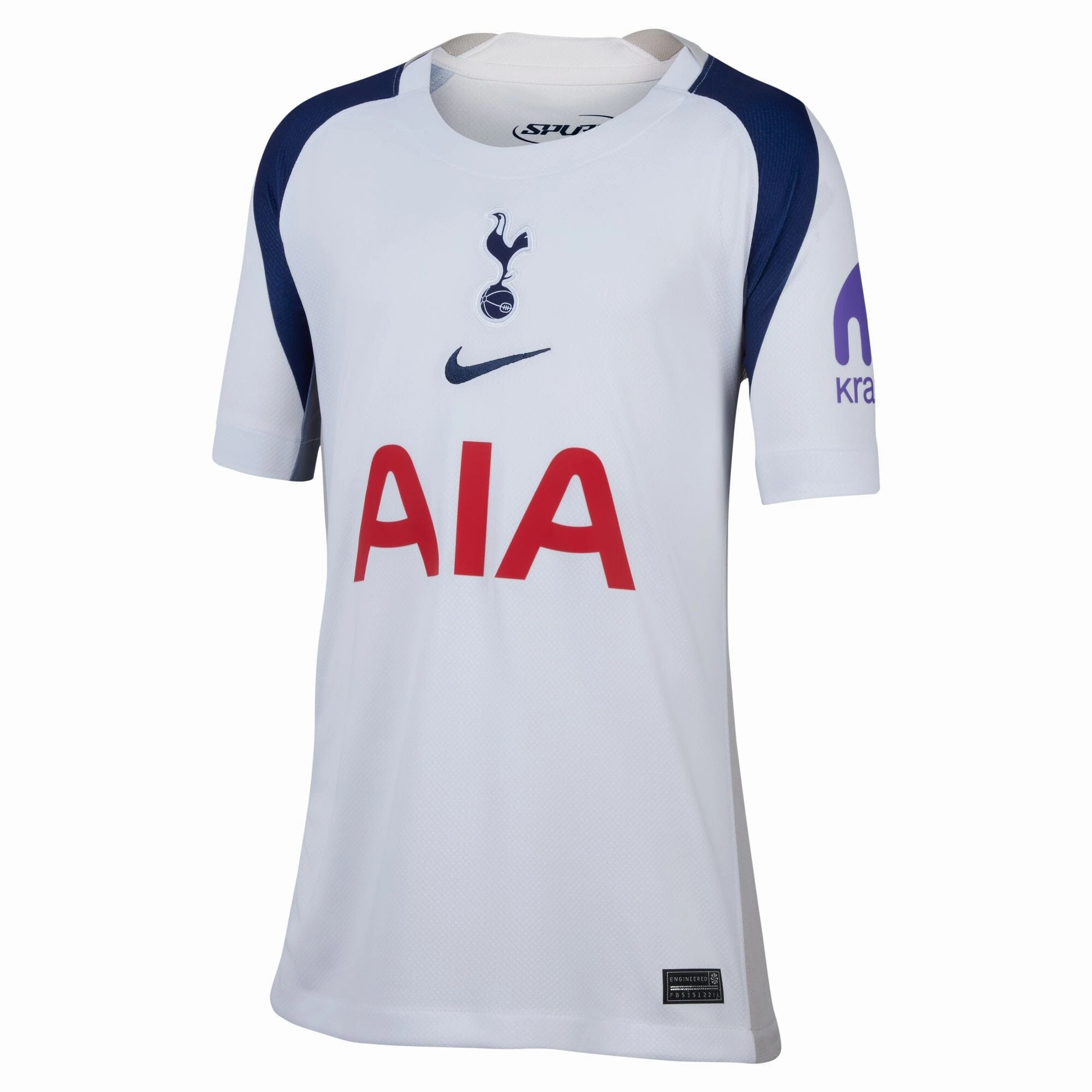 Tottenham Hotspur 25/26 Home Youth Jersey (HJ5297-101) Urban Fit Comfortable Inner Lining