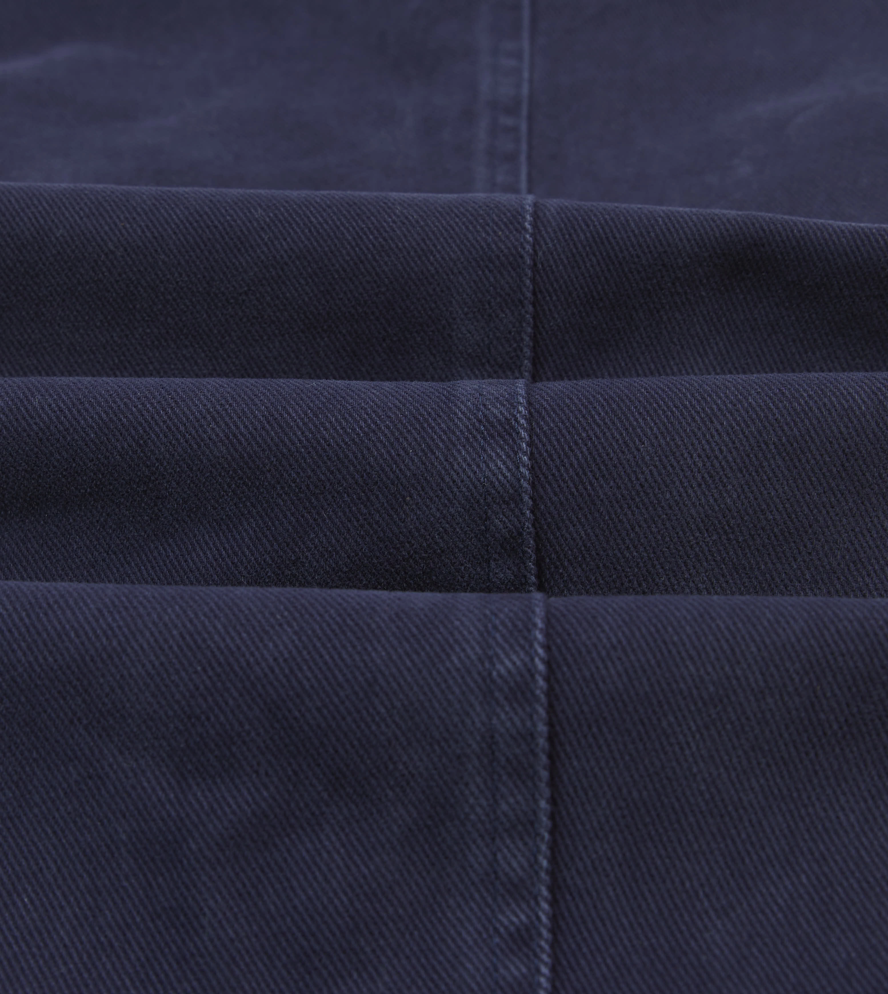 Indigo Heavy Cotton Twill Games Trousers Non Tapered Leg