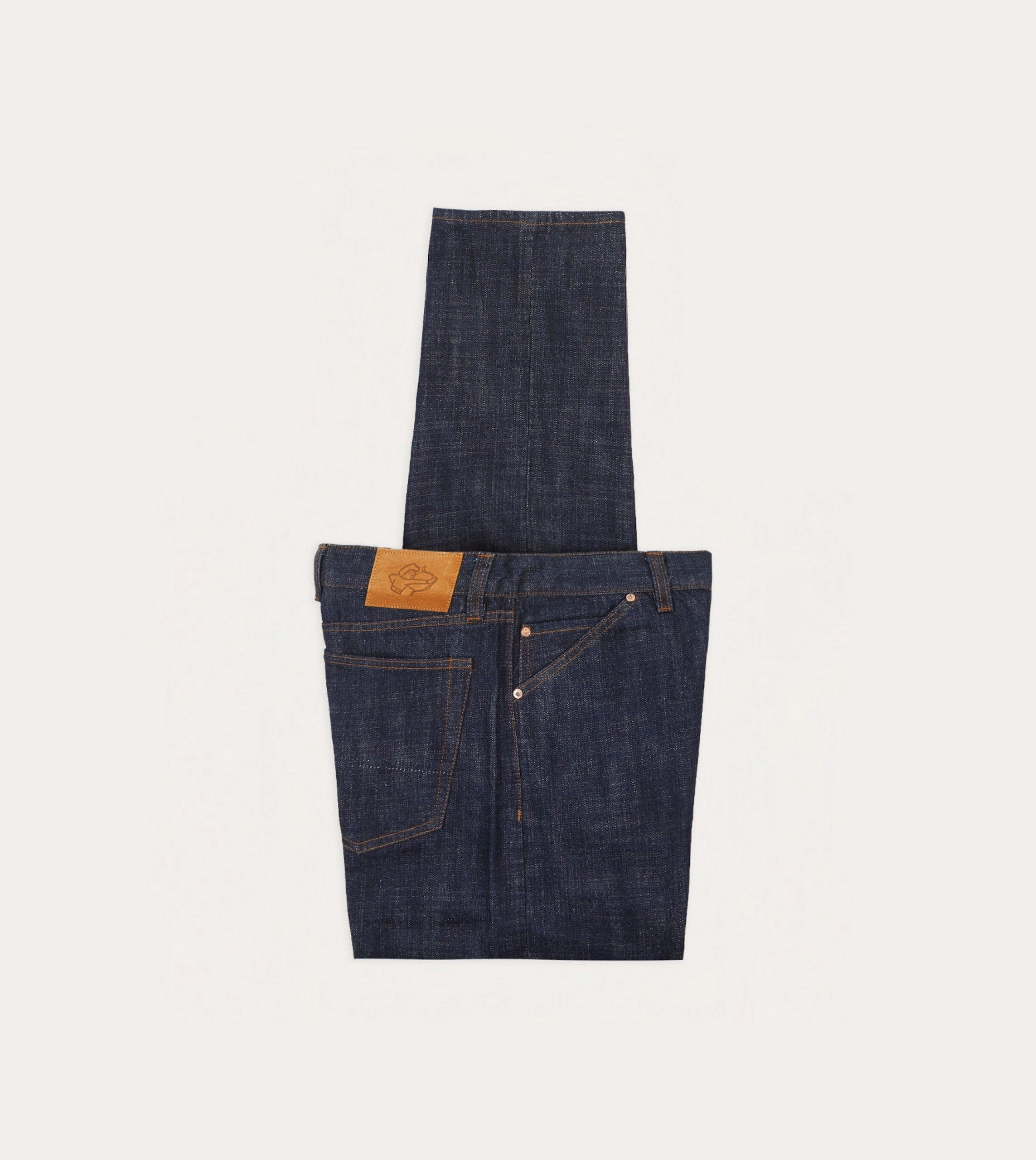 Indigo Rinse 15.5oz Japanese Selvedge Denim Five-Pocket Jeans hypoallergenic Timeless Layers
