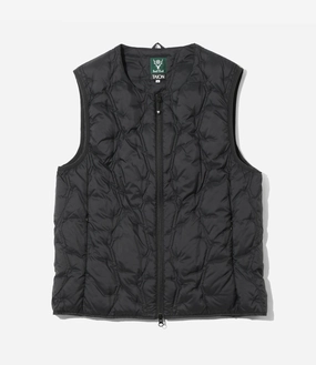 solidity Inner Down Vest ?C?Black