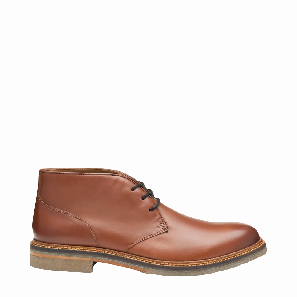 Urban Routine Good Arch Support Johnston & Murphy Men's Calder Leather Chukka Boot in Mahogany
