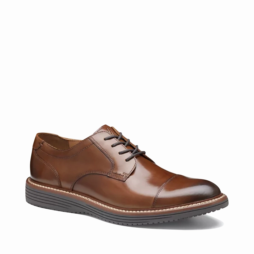 Opulent Touch Trendy Office Johnston & Murphy Men's Upton Dress Cap Toe in Tan