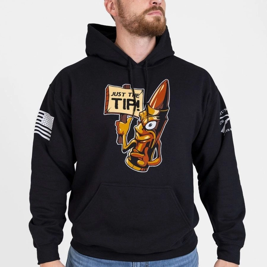 Performance Wear Llama like Just The Tip Hoodie - Black