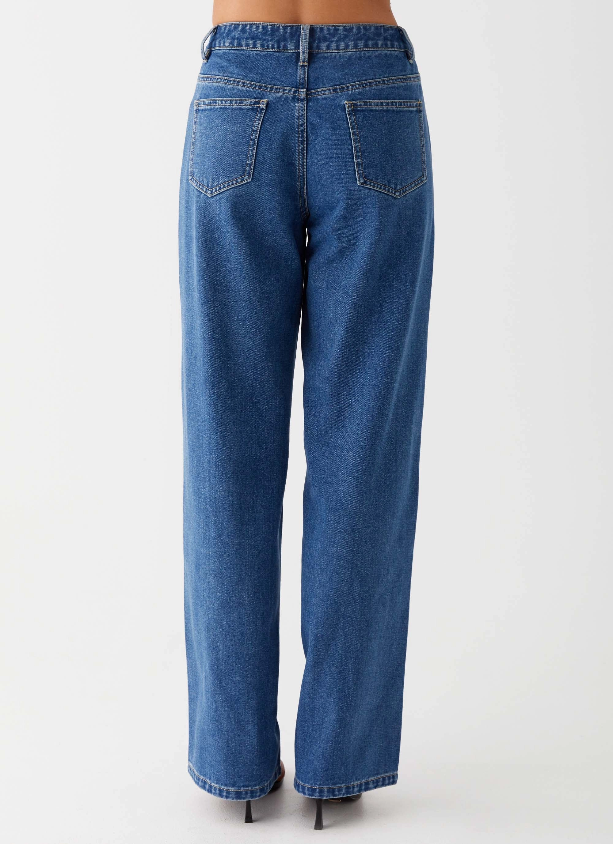 Breathable Feel Keanna Low Rise Jeans - Indigo