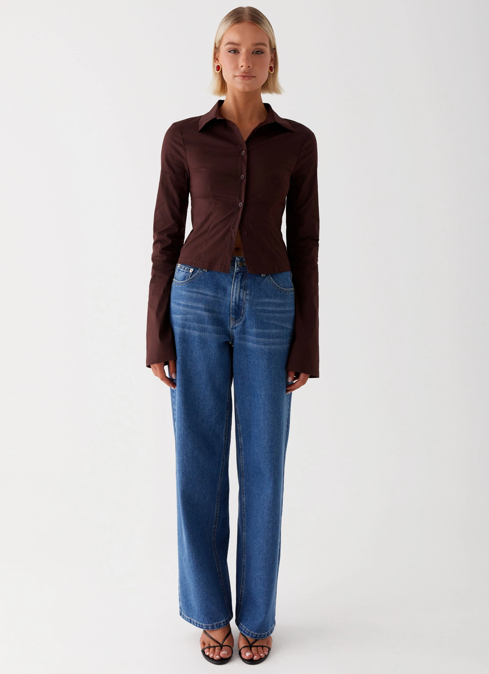 Keanna Low Rise Jeans - Indigo Party Look Couple Look Earthy Eco Friendly Denim