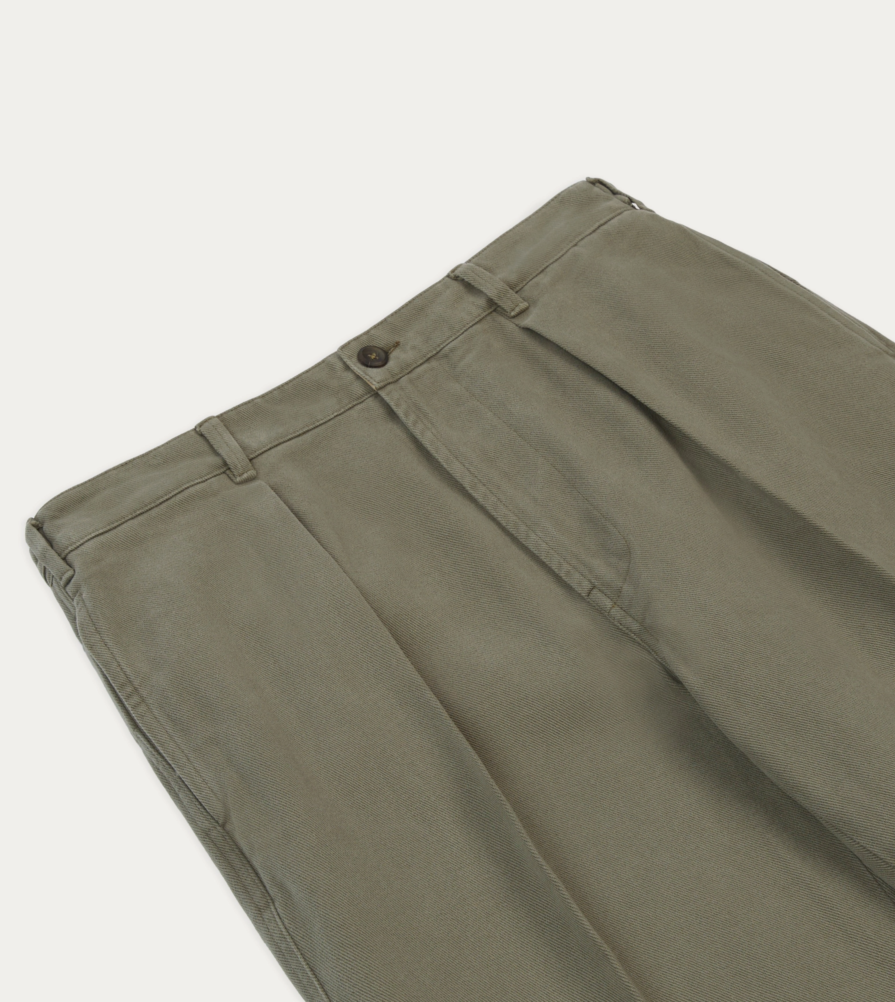 Khaki Heavy Cotton Twill Games Trousers Fit Flex