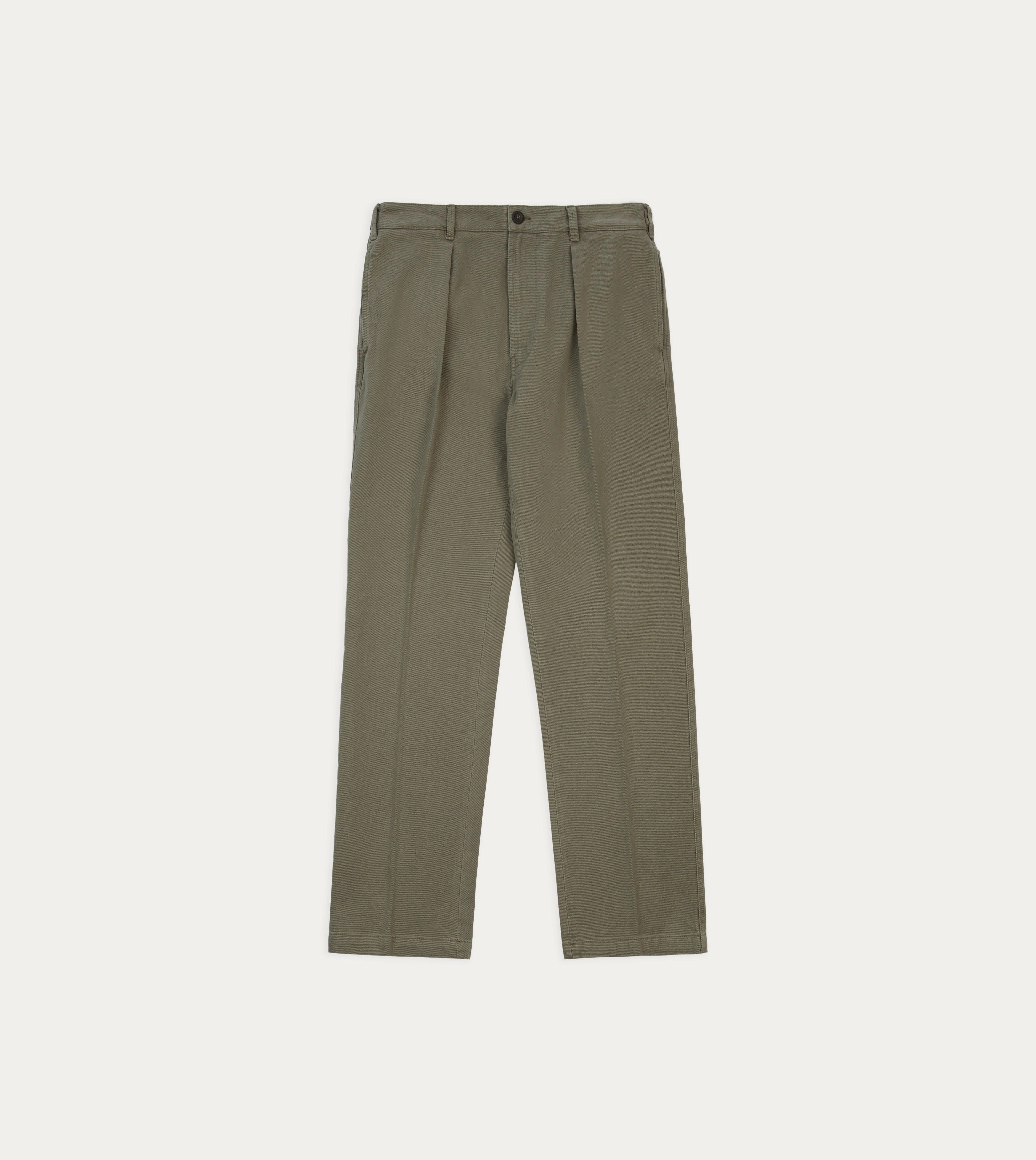 Khaki Heavy Cotton Twill Games Trousers UV protection coating