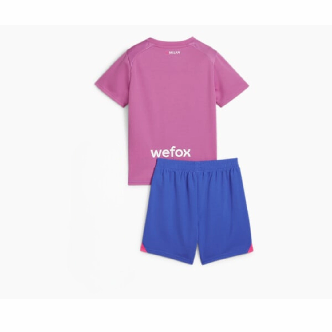 Kids AC Milan 3rd Minikit Full Set Shirt & Shorts Performance Ready