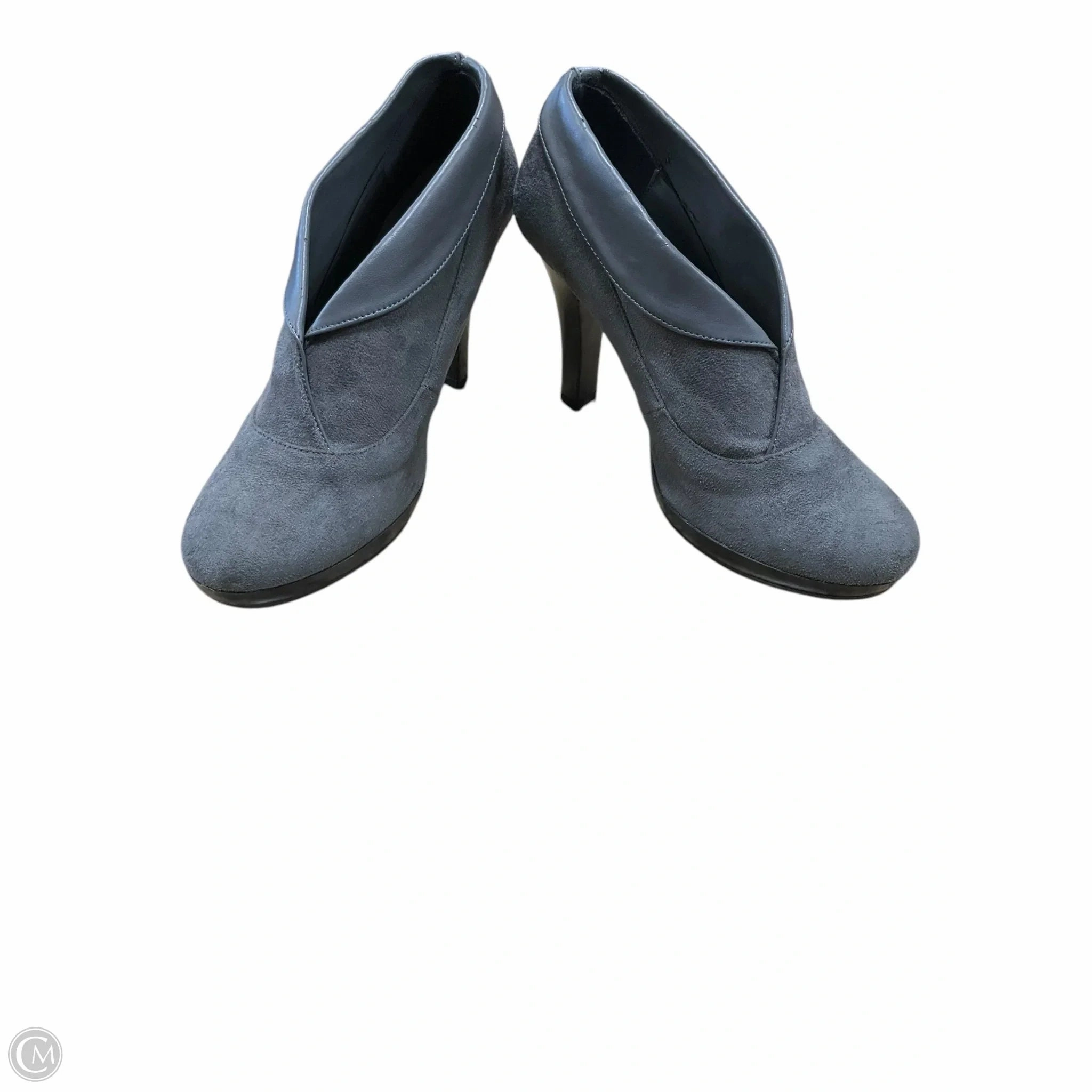 Shoes Heels Stiletto By Fioni In Grey, Size: 8.5 Classic Booties Day Ready