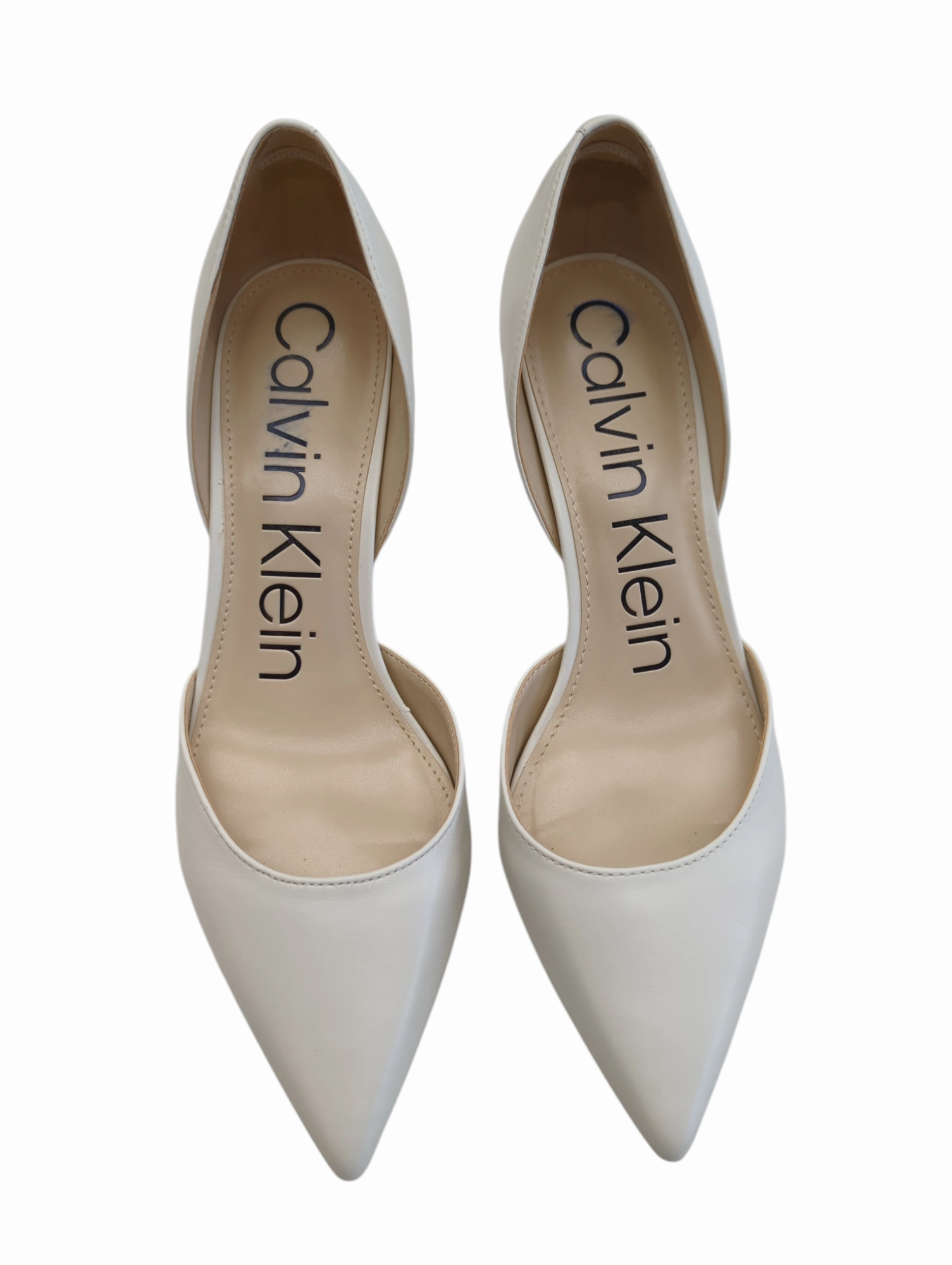 Shoes Heels Stiletto By Calvin Klein In White, Size: 8.5 Bridal Stiletto Shoes