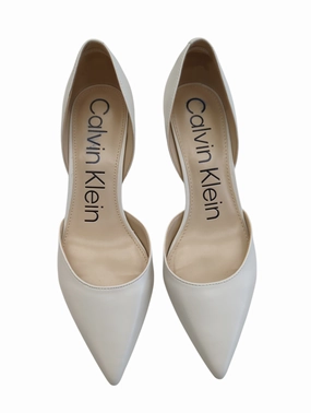 Shoes Heels Stiletto By Calvin Klein In White, Size: 8.5 Bridal Stiletto Shoes