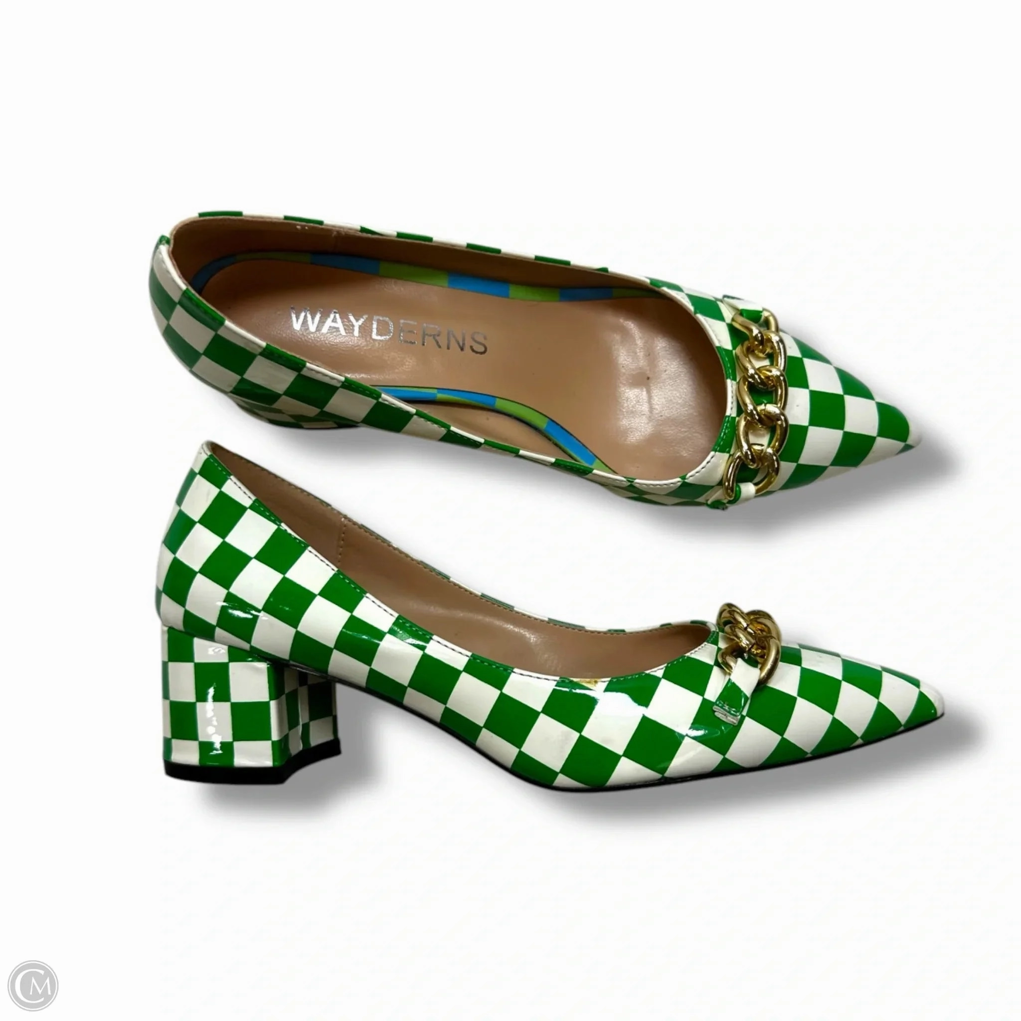 waterproof Eva Midsole Shoes Heels Block By Clothes Mentor In Green, Size: 6.5