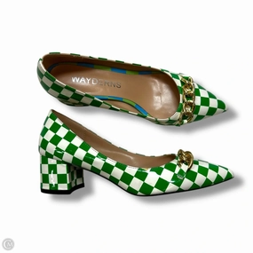 waterproof Eva Midsole Shoes Heels Block By Clothes Mentor In Green, Size: 6.5