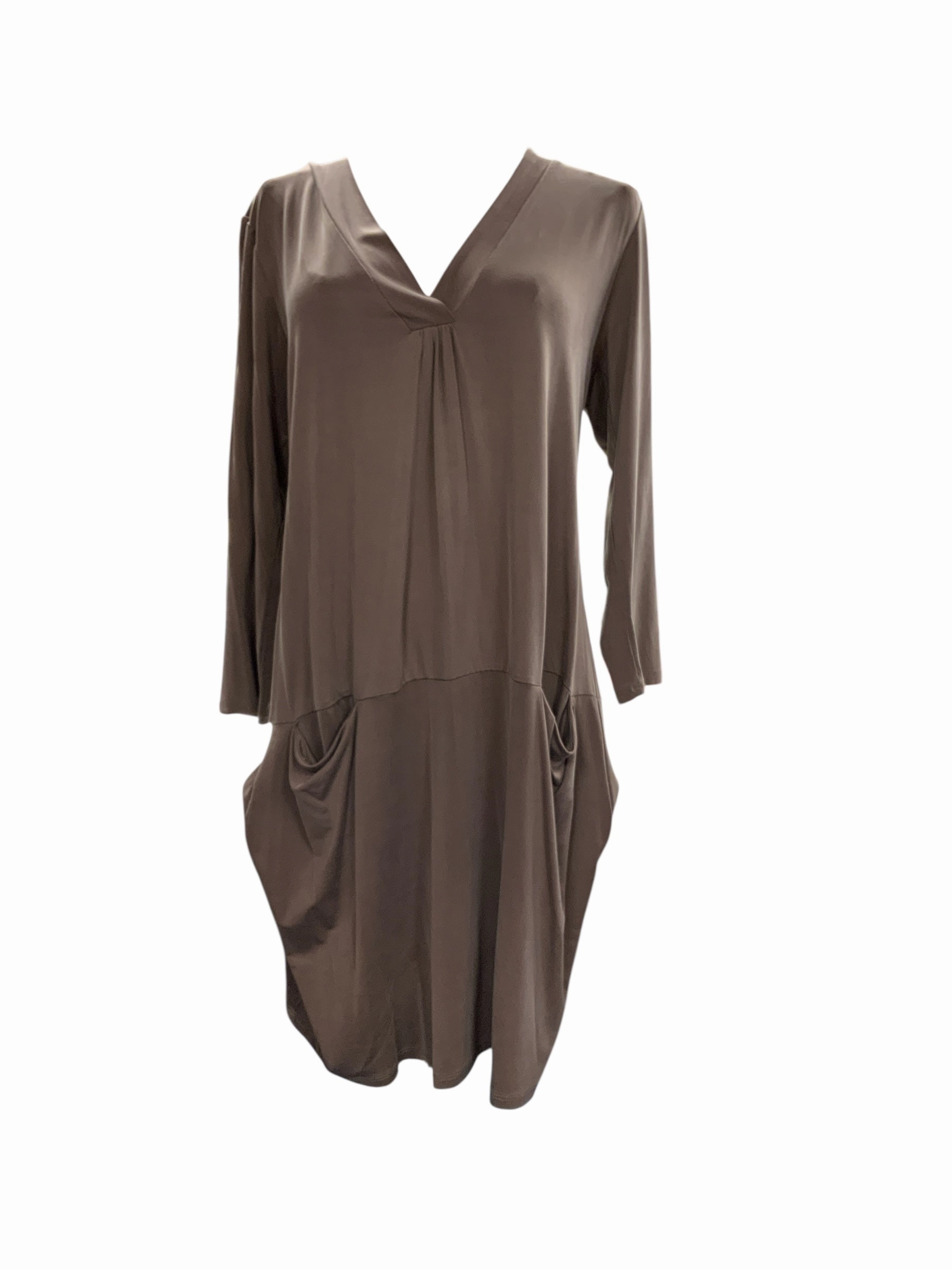Elegant formal piece Back-Pocket Dolan Women's Dress Taupe M