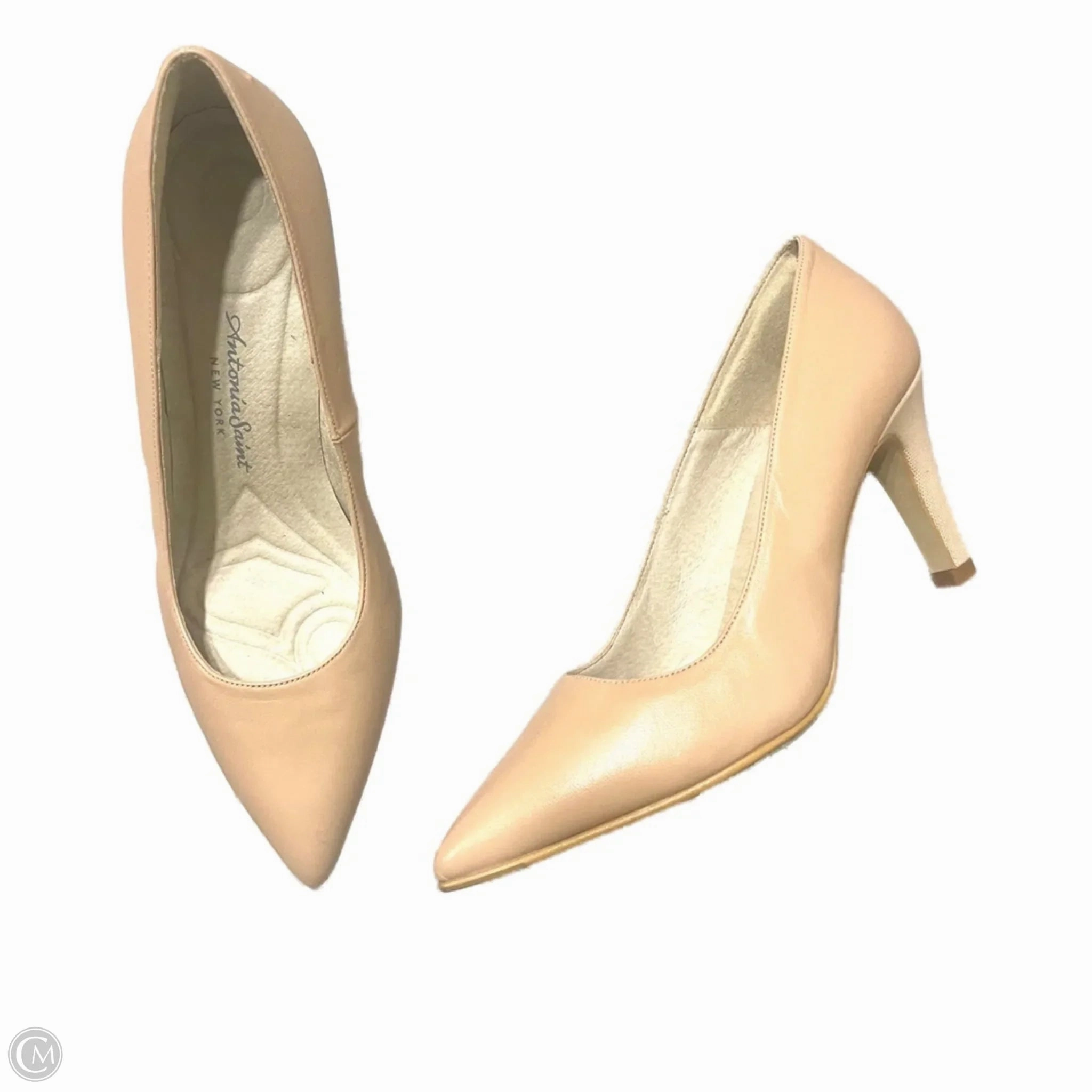 Shoes Heels Stiletto By Antonia Saint In Tan, Size: 5.5 Open Toe
