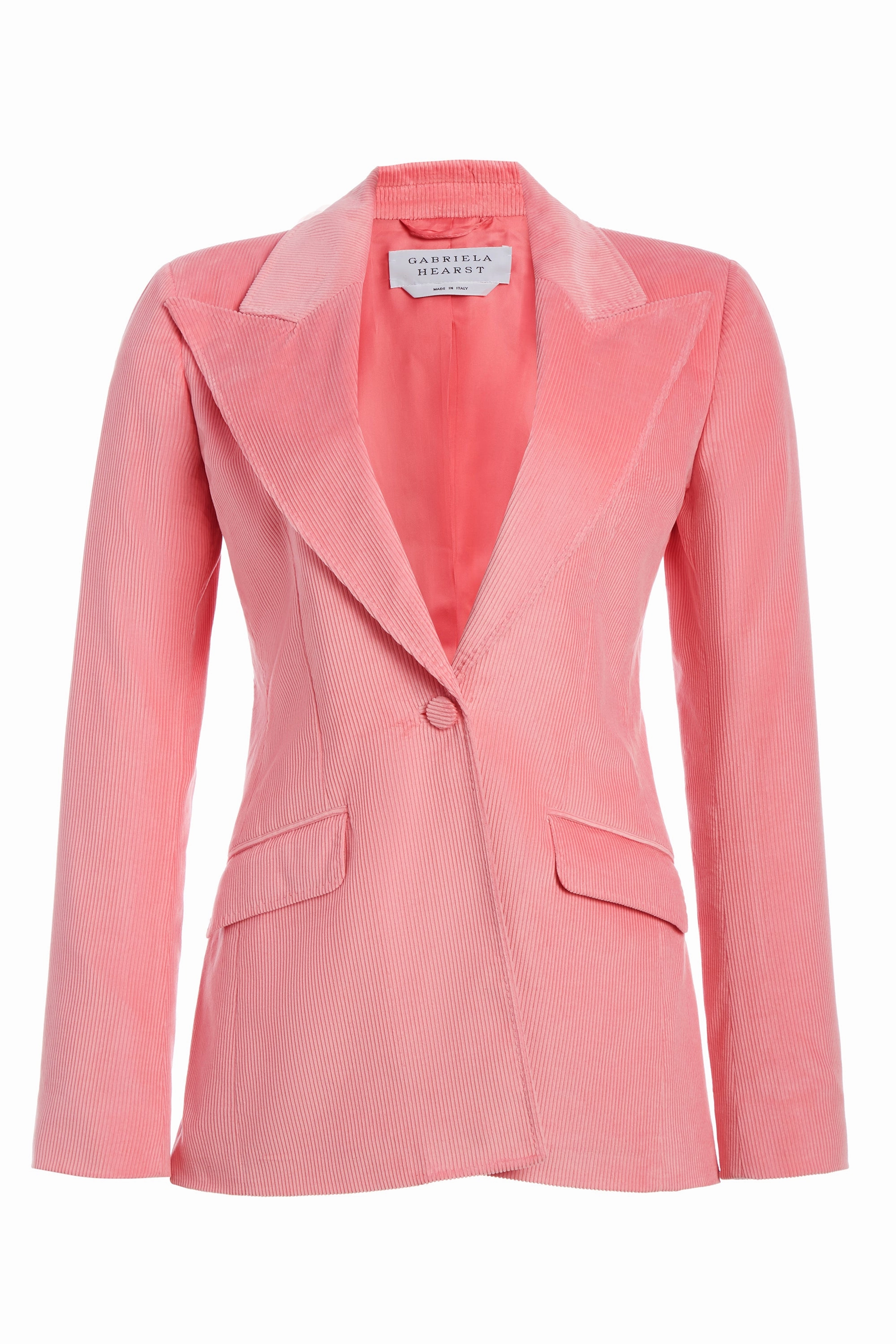 Leiva Blazer in Rosa Sea Island Cotton Corduroy Comfortable Office Wear Dapper Attire