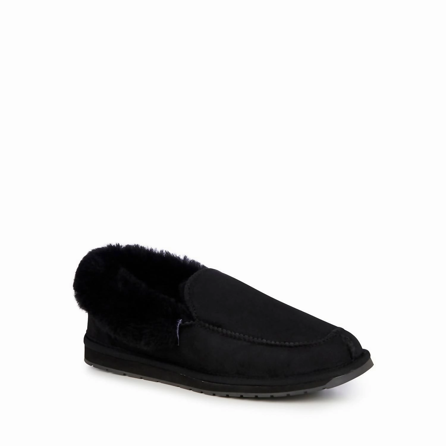 Men's Platinum Murray Fold Down Slipper In Black Spring Light Driving Comfort
