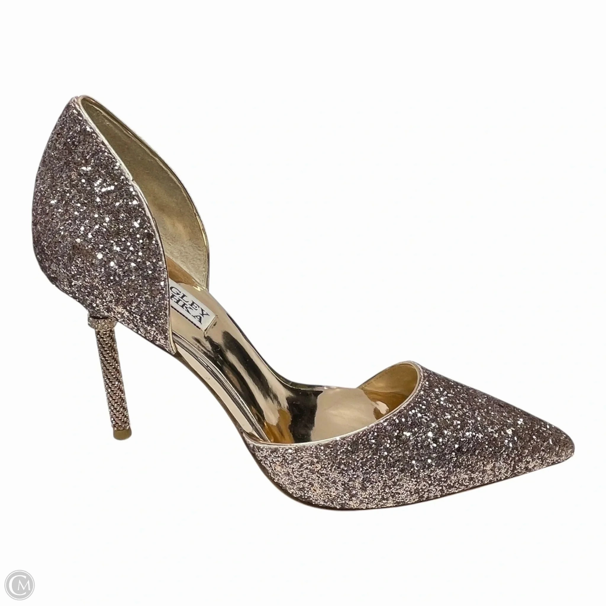 Shoes Heels Stiletto By Badgley Mischka In Rose Gold, Size: 7.5 party look Glamorous Stilettos