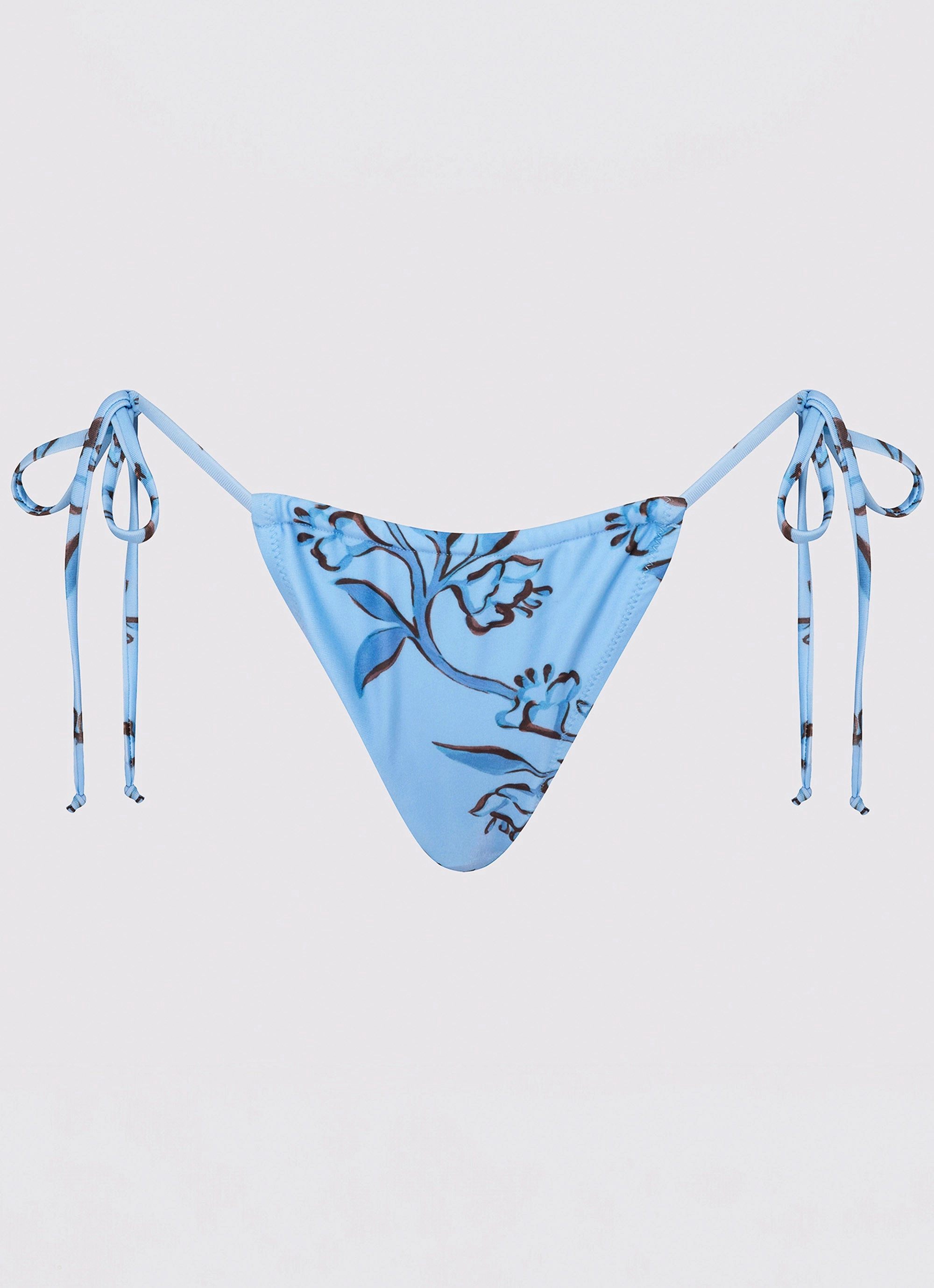 Holiday-Essentials Calista Bikini Bottoms - Blue Floral Print