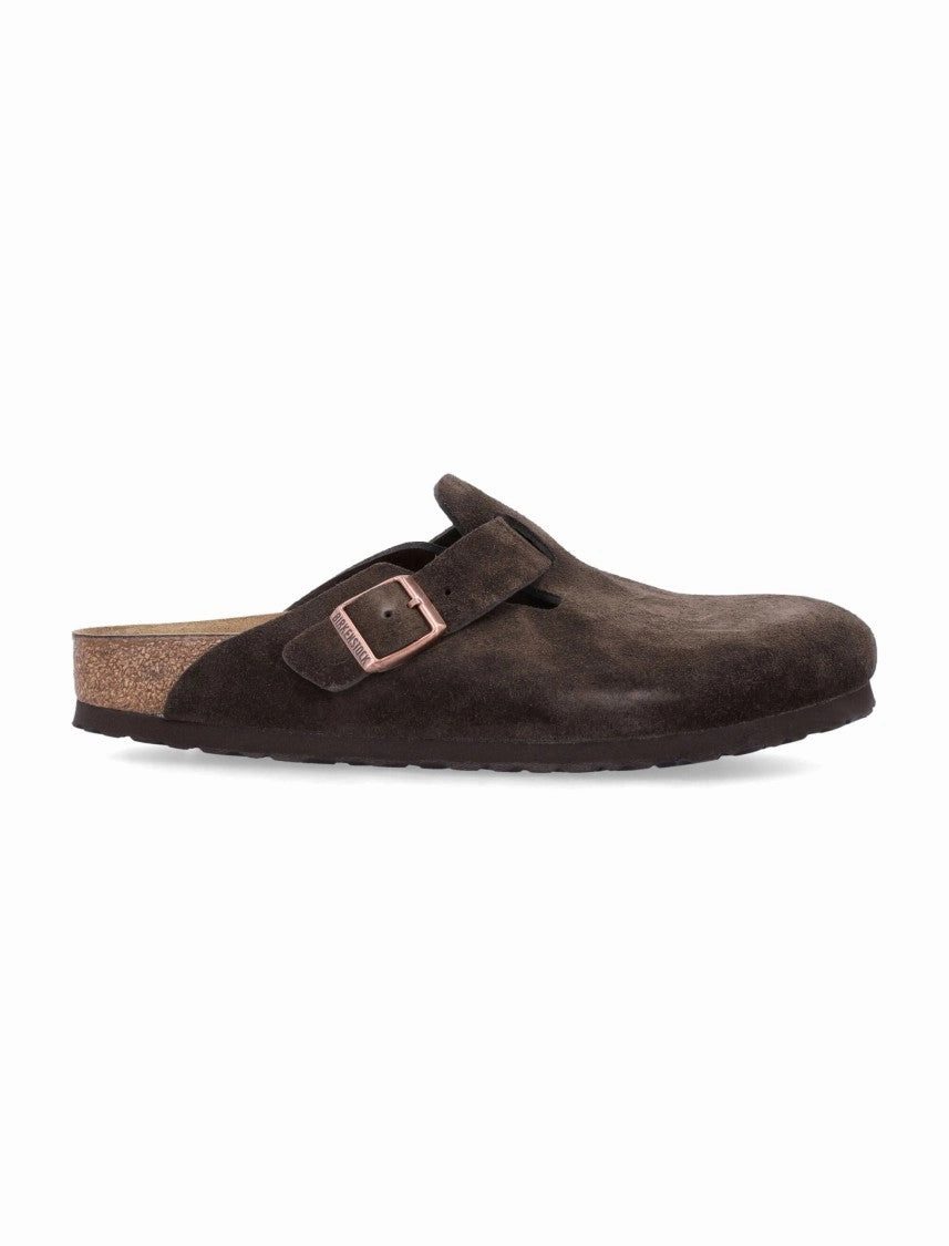 Boston Soft Suede Clogs Comfortable leather