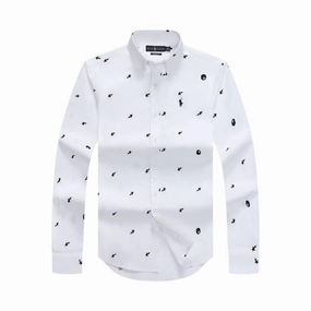 Fashionable Look Polo Ralph Lauren Dotted Long Sleeve Shirt