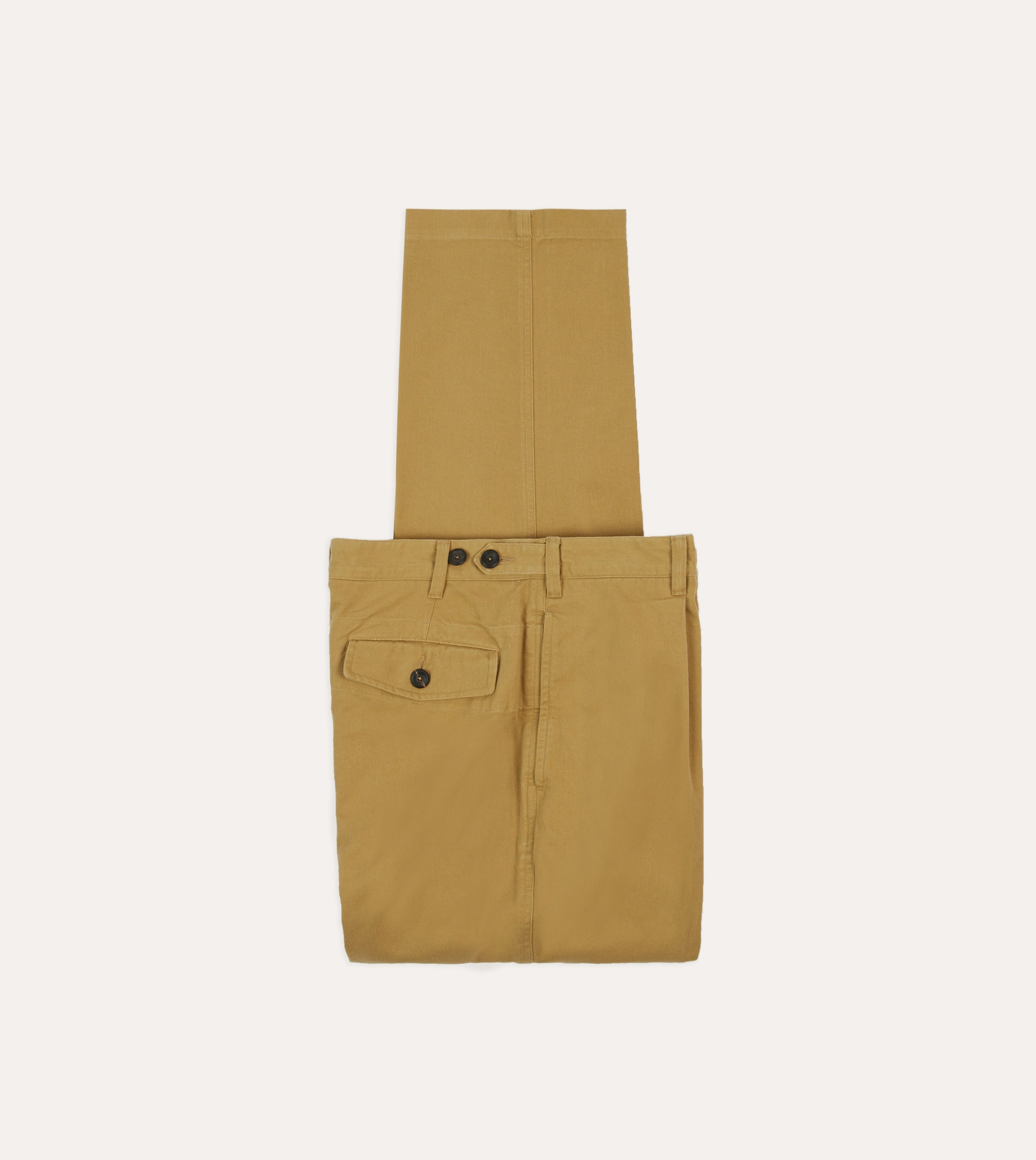 Sand Vintage Wash Cotton Games Trousers Flex Wear Design