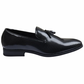 Yacht Club Loafers Slip On Leather Lined Tassel Pattern Formal Shoe