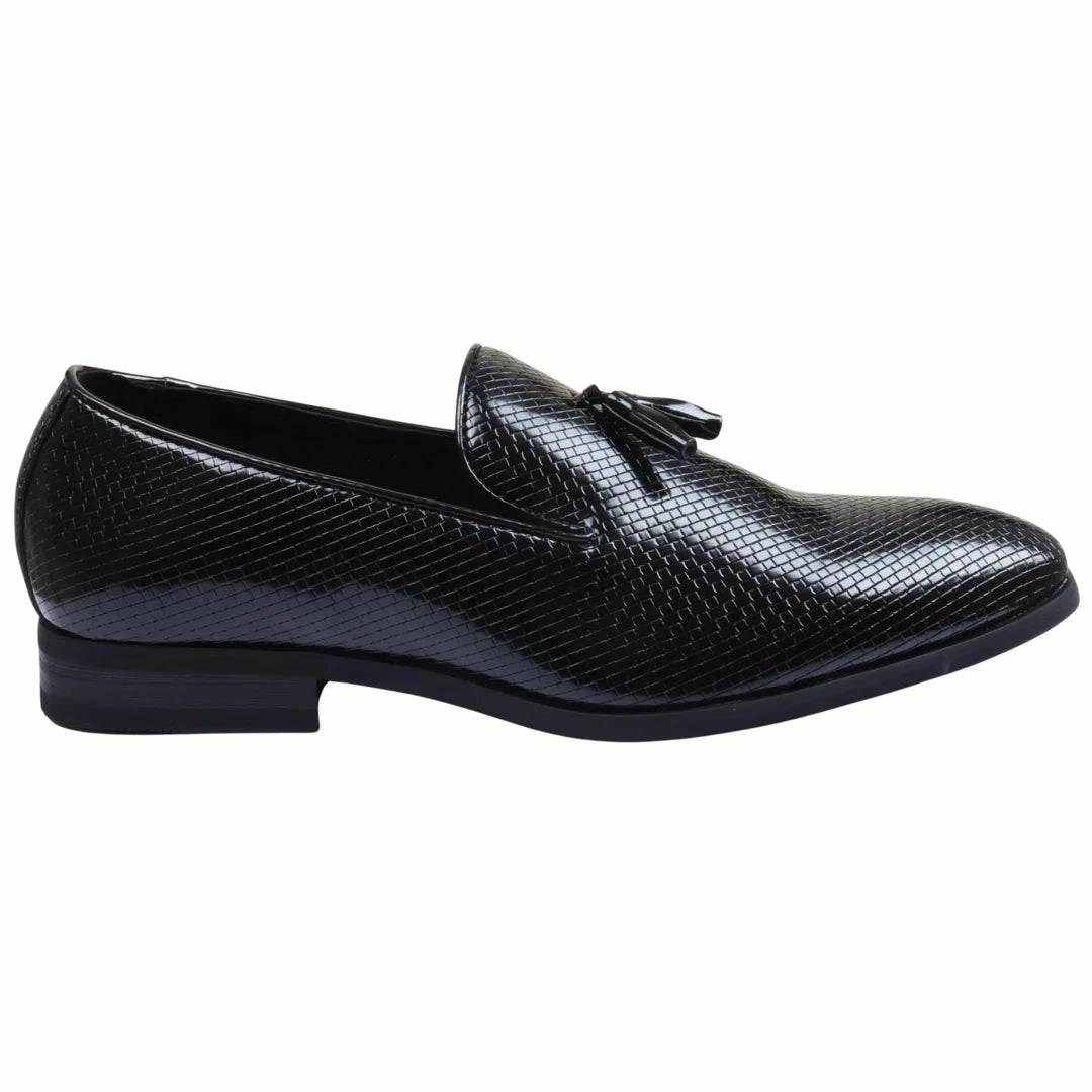 Quiet Confidence Walk Sure Loafers Slip On Leather Lined Tassel Pattern Formal Shoe