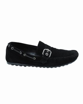 Chill Day Gentle Feel Sergio Rossi Loafers in Black Suede