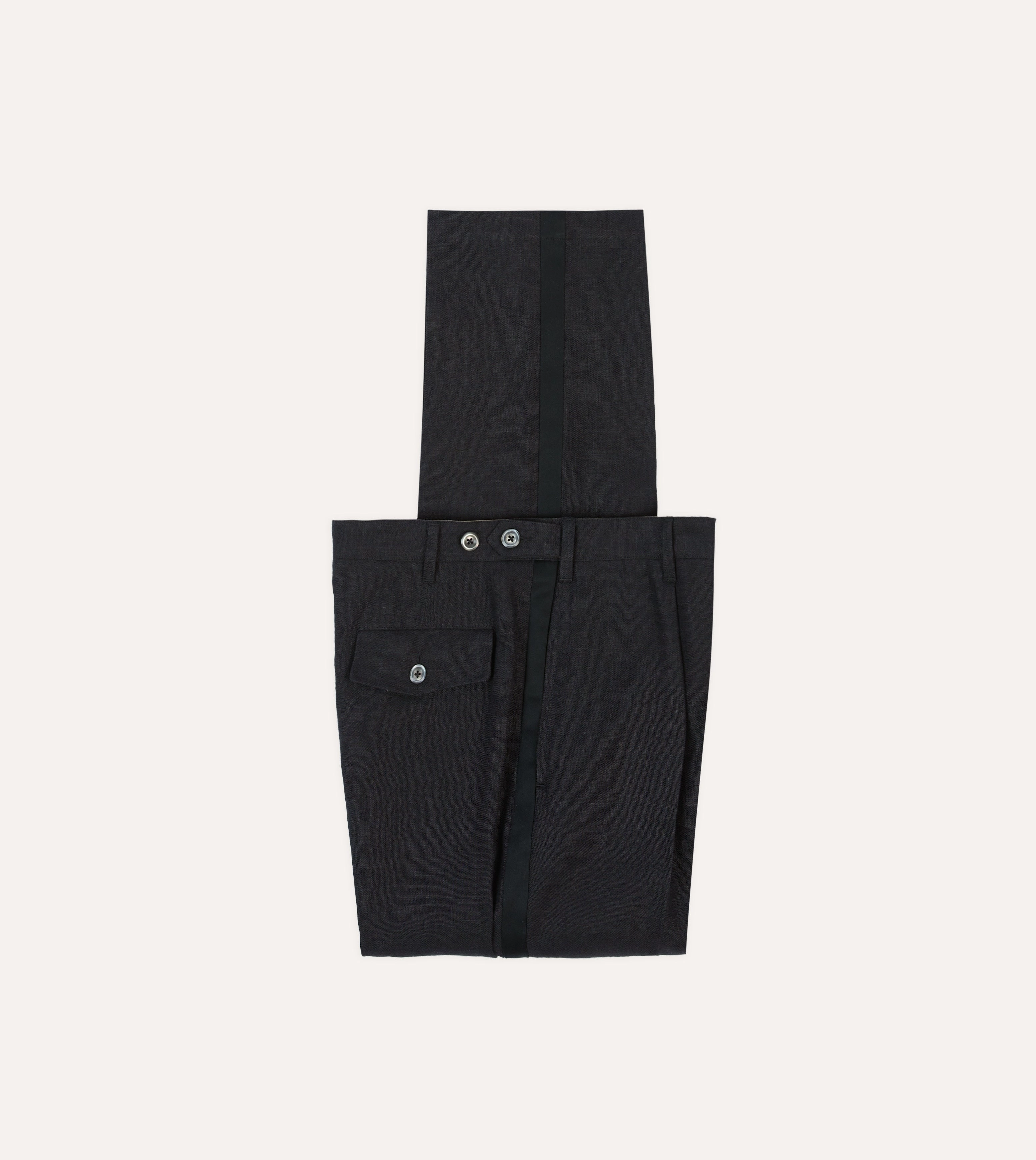 Black Linen Games Dinner Trousers Essential Wearable