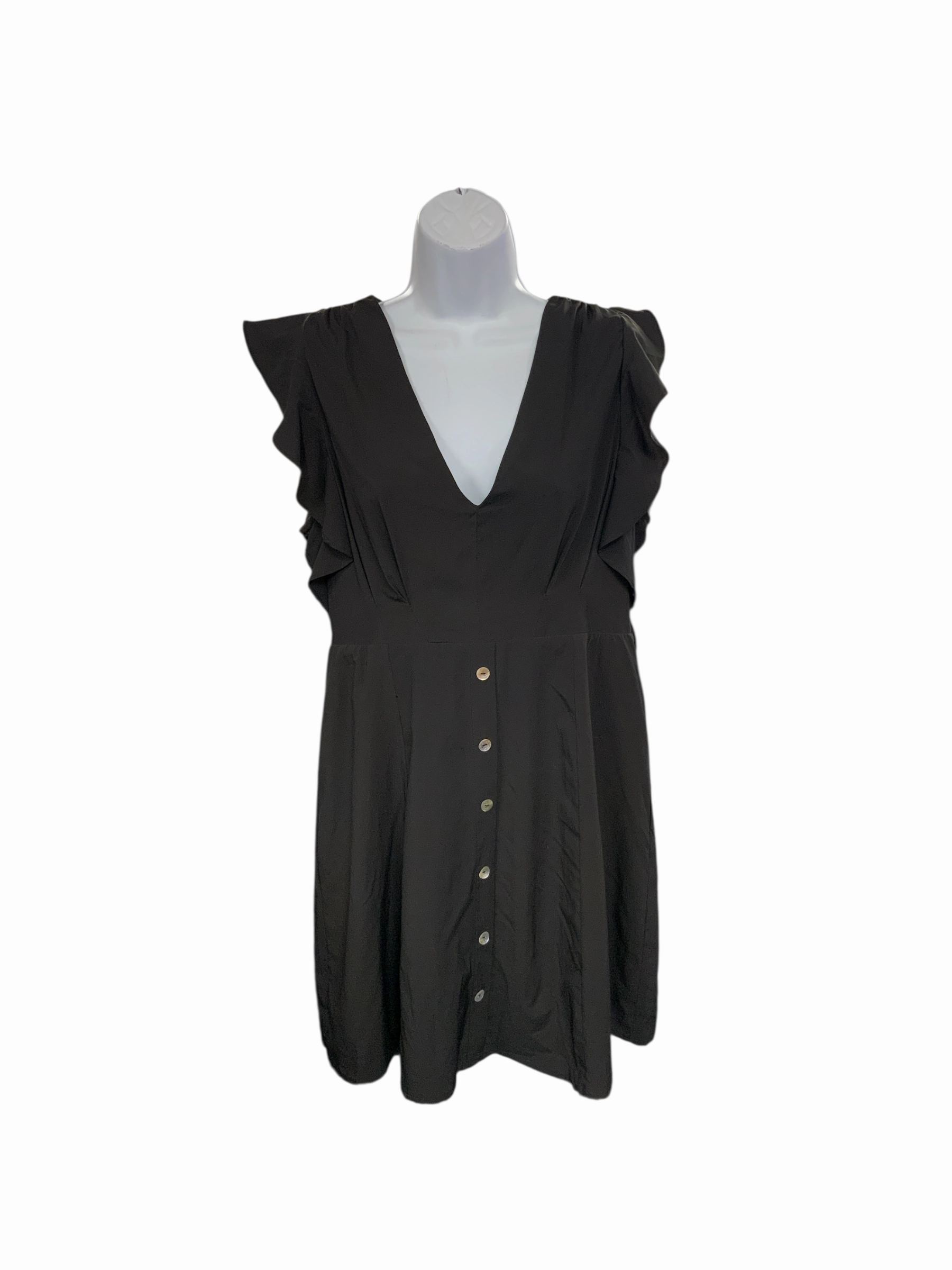 J Roberts Women's Dress Black L Mixed Fabric Insulating-Lining