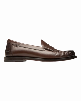 Bally Coelo 6301851 Men's Ebano Leather Moccasins Sophisticated Look